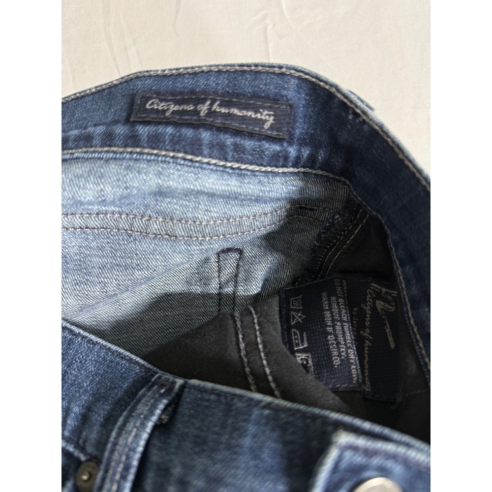 Citizens of Humanity Amber High Rise Bootcut Jeans Blue Stretch Womens Size 27 - Picture 2 of 15